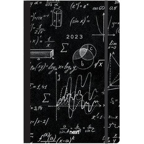 Ημερολόγιο ημερήσιο NEXT Trends flexi με λάστιχο 14x21cm 2023 Mathematics